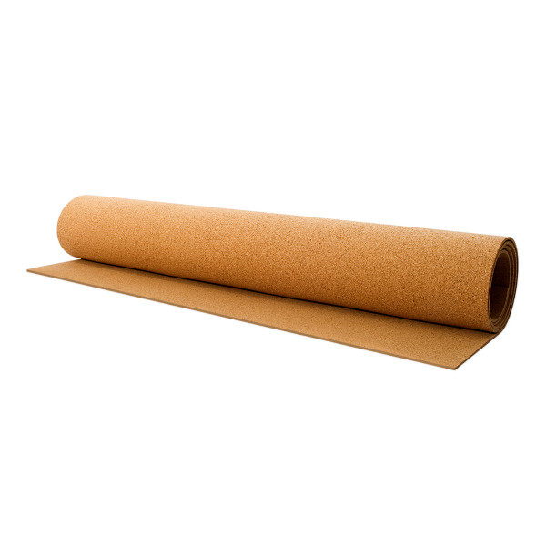 Cork roll for bulletin boards, wall